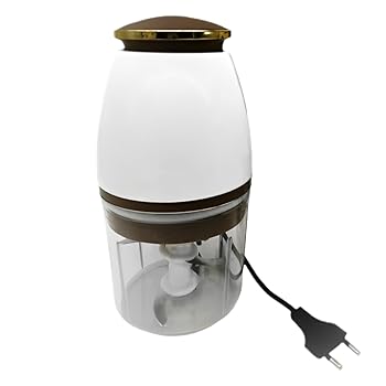 【中古】【未使用】電気肉粉砕機、多機能野菜スライサー,大容量スライサーエレクトリックフードプロセッサ - ホームクッキングキャンプ用のコンパクト多機能野菜チ