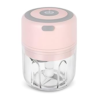 【中古】【未使用】[Snughom]フードプロセッサー みじん切り器 350Wハイパワー 1台5役 ステンレス製 コンパクト設計/USB充電式 過熱保護機能 肉挽き/野菜切り/離乳