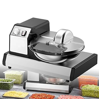 【中古】【未当て嵌める】灯し火流域面積蔬菜截断機、5.5L多役立つこと商用肉スライサー、1500 rpm詰め直す蔬菜截断機、1?15分の刹那とり備える能力のある、視力給設立、食べ物屋、寄りあい、
