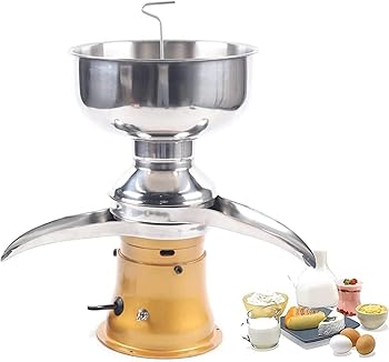 【中古】ミニ多機能ミルクセパレーター、キッチン遠心クリームマシン、再利用可能、食品グレードの素材、安全で健康的、ヤギの牛乳用に調整可能,Yellow-1