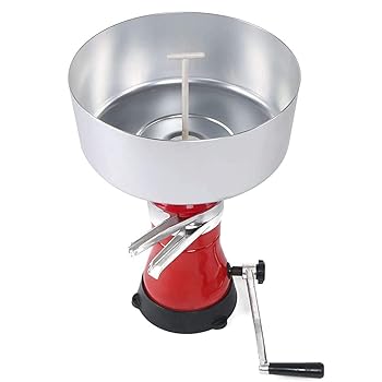 【中古】クリームセパレーター、アルミ合金手動牛乳遠心分離機/酪農場用脱脂機、効率的で安定