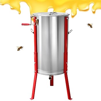 【中古】【未当て嵌める】蜂みつ懸け隔てる機 蜂みつ 手動 遠心機 ステンレス鋼製 蜂みつ抽き出し機 身寄り用 搖蜜機 商業主義用 養蜂手道具 (2一こま)