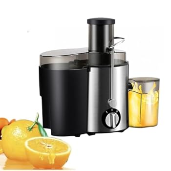 【中古】WXQジュース抽出機 遠心ジュース抽出機 果物と野菜全体の1.5Lジューサーマシン 広口ステンレススチールジュースメイク スロージューサー ジュー