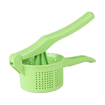 【中古】野菜絞り器プレス - 野菜詰め物乾燥器ストレーナー、野菜用手持ちフードプレス、簡単に絞れるニンニクと生姜のプレス、手動野菜マッシャーツール