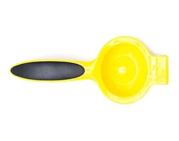 【中古】【未使用】快適なグリップハンドルを備えた頑丈なライムグリーンの手動ジューサー - 新鮮な柑橘類のジュースに最適(Yellow) の商品写真