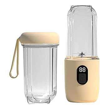 【中古】500ml容量ブレンダーポータブルUSB充電式ジューサープロテインシェイクとジュース用の高速モーターミキシングカップ