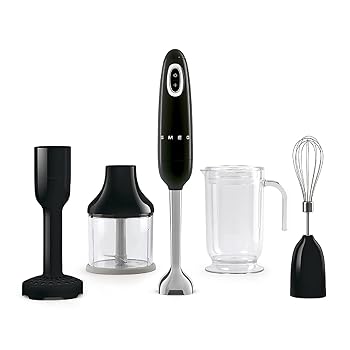 【中古】【日本置き目品】SMEG スメッグ ハンドブレンダー (黒いこと)