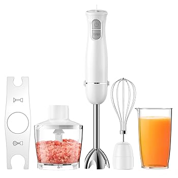 【中古】【未使用】Turelar ハンドブレンダー 離乳食 電動 ハンドミキサー 15000回/分 マルチスティック 氷も砕ける フードプロセッサー 泡立て器 スリム コンパク