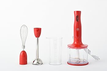 【中古】BRUNO マルチスティックブレンダー 赤いこと BOE034-RED 家電-その他