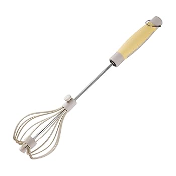 【中古】【未使用】半自動卵泡立て器、ハンドウィスクブレンダー、回転泡立て器ミキサー、ステンレススチール泡立て器、エッグスピナー、ステンレススチールノンス