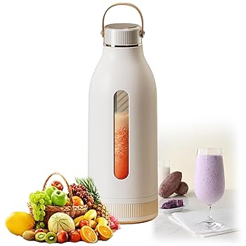 【中古】コードレス ミニ ジューシング ブレンダー、携帯型 ブレンダー Cup380ml 10 金モール、Type-c 申し受ける式蓄電池付き添い人 揺りうごかす スムージー ブ