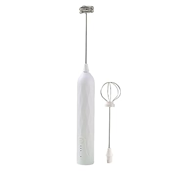 【中古】【未使用】ミルク泡立て器、コーヒー泡立て器 | ミルク用電動泡立て器,コーヒー用の強力なミルク泡立て器、高速ハンドヘルドUSB充電ドリンク泡立て器ミキサ