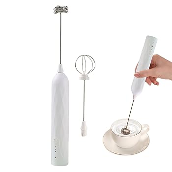 【中古】【未使用】コーヒー泡立て器、コーヒー用泡立て器 - コーヒーフォーム泡立て器卵泡立て器 | 家庭用充電式ミルク泡立て器、コーヒー、ミルク用ハンドヘルド