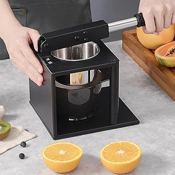 【中古】【未使用】ハンドブレンダー(つぶす/混ぜる) 手動ジュースプレスで果汁を絞ります