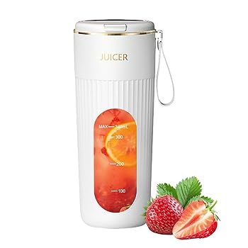 【中古】【未使用】シェイクとスムージー用のポータブル ブレンダー、ポータブル スムージー ブレンダー | フルーツジューサー - 340ml 充電式ジューサーブレンダー