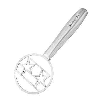 【中古】【未使用】サワー種泡立て器、パン泡立て器 - ステンレス製パン生地ビーター - クリエイティブな生地フックツール、サワー種パン用のパターン付きパン生地