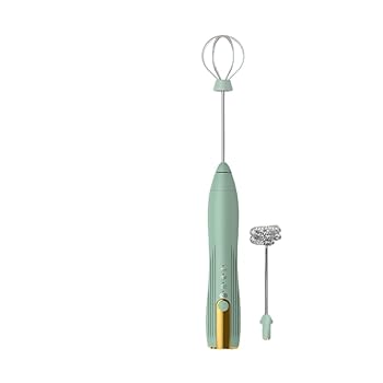 【中古】【未使用】ミルク泡立て器 ハンドヘルド 3段階速度調節式泡立て器 充電式コーヒー泡立て器 ラテホットチョコレートエッグ用