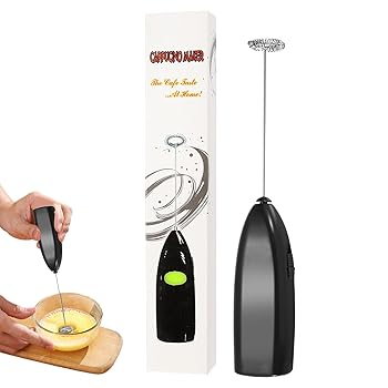 【中古】【未使用】ハンドヘルドミルク泡立て器、高速ハンドヘルドドリンクミキサー - 電動泡立て器フォームメーカー,卵泡立て器、ハンドヘルド電動卵ビーター、ブ