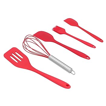 【中古】【未使用】エッグビーター、5 ピース/セットオイルブラシ DIY (レッド 5本セット)
