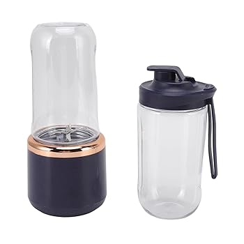 【中古】300ml ポータブルブレンダーコードル シェイク用 6 枚刃 USB 充電 ボトルと蓋付き、キッチンアプリr