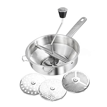 【中古】GerRiT 1個 ステンレス製フードミキサー 細かいふるいやストレーナー フードチョッパー 食品工場 野菜チョッパー ポテトマッシュツール ステンレ