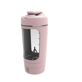 【中古】Ctkp 電動ブレンダー カップ USB充電式 自動ブレンダーボトル プロテインシェイク スポーツやトレーニングに 使いやすい お手入れ簡単 (ピンク)