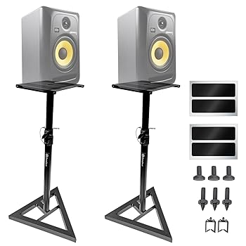 【中古】【未使用】AxcessAbles AXA SMS-101 高耐久 スタジオ モニター スピーカー スタンド (ペア)