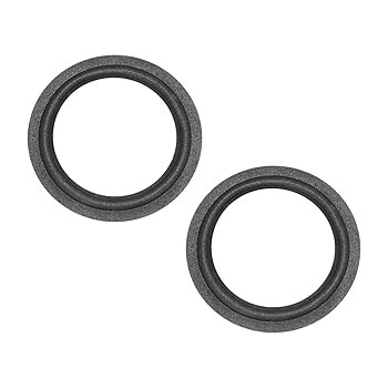 【中古】uxcell フォームエッジ 外径115mm ブラック P9フォーム サラウンドリング交換 スピーカー修理DIY 2個入り