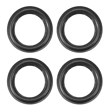 【中古】uxcell フォームエッジ 外径75mm ブラック フォーム サラウンドリング交換 スピーカー修理DIY 4個入り