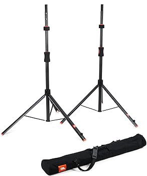 【中古】JBL Bags デラックススピーカースタンド ピストンアシスト自動高さ調整付き 2個セット キャリーバッグ付き (JBLSPKSTGAPROSET)｜AJIMURA-SHOP
