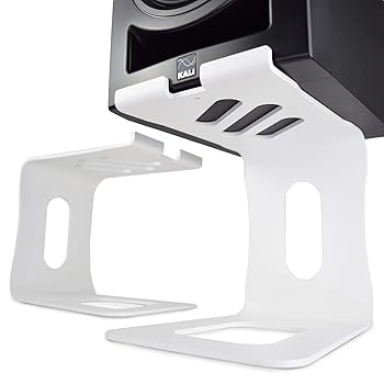 【中古】【未使用】Soundrise PRO9 スタジオモニタースタンド マットホワイト - 9インチペア デスクトップ/テーブル 高耐久 本棚スピーカー用 ヤマハ HS5 HS7 HS8 -｜AJIMURA-SHOP