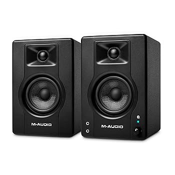 【中古】M-Audio モニタースピーカー ブルートゥース スピーカー bluetooth アクティブスピーカー pc スピーカー ゲーミング 音楽制作 RCA入力端子 L/Rペ
