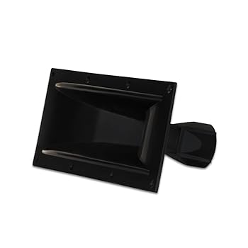 【中古】Goldwood サウンド成形ツイーターまたはミッドレンジスピーカーレンズ 高耐久 ABS樹脂指向性 スピーカーホーン ブラック (GM-600PB)