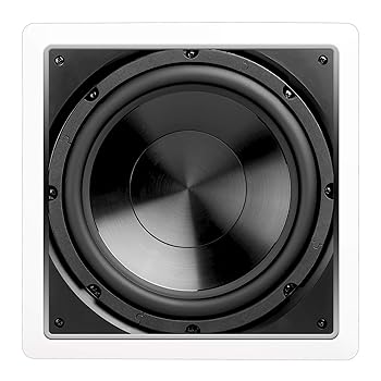 【中古】【未使用】OSD 10インチ 壁埋め込みサブウーファー 200W 取り付け簡単 塗装可能なグリル IWS10