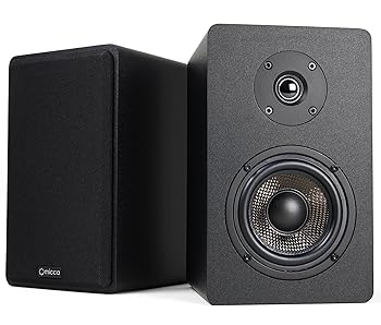 【中古】【未当て嵌める】Micca MB42X アドバンスドブックシェルフスピーカー ホームシアターサラウンドサウンド、ステレオ、消極的近距離活動の領域管する用、2ウェ