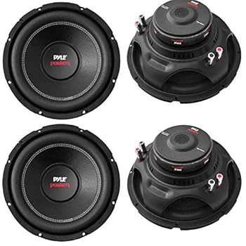 【中古】Pyle PLPW10D 10インチ 1000ワット 最大カーオーディオ電源 デュアルボイスコイル 4オーム インピーダンスサブウーファー サウンドスピーカーシ｜AJIMURA-SHOP