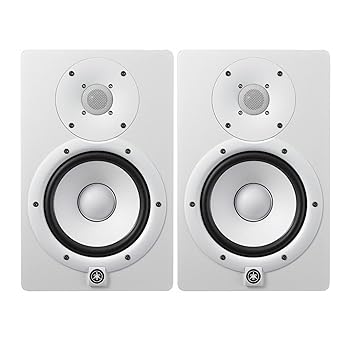 【中古】【未使用】ヤマハ HS7W 6.5インチ パワースタジオモニター ホワイト 2個パック バンドル (2個)