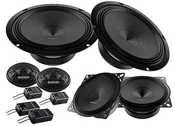 【中古】Audison Apk 163 3ウェイコンポーネントシステム 6.5インチ APKキット 163 3Way Ap 1 Ap 6.5 Ap 4グリル Xover