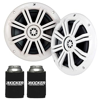 【中古】KICKER ホワイトOEM交換用マリン6.5インチ4オーム同軸スピーカー｜AJIMURA-SHOP 61,682円