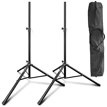 【中古】AxcessAbles 高耐久DJ三脚スタンド (ペア) バッグ付き 高さ調節可能 42インチ~72インチ PAスピーカースタンド 80ポンド ポータブルPAスタンド パ｜AJIMURA-SHOP
