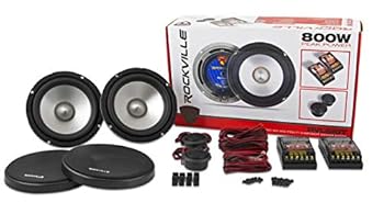 【中古】Rockville RVL6KIT 6.5インチ 800ワット/ペアコンポーネント カーオーディオスピーカーアルミコーン｜AJIMURA-SHOP 31,373円
