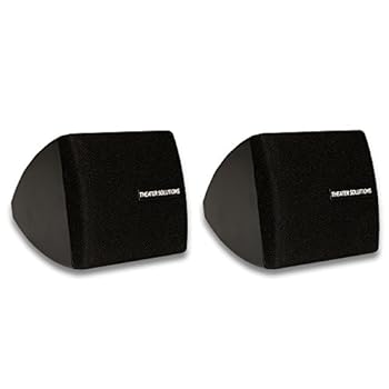 【中古】Theater Solutions TS30B 取り付け可能 屋内スピーカー ブラック ブックシェルフ ペア 2.5インチ (2個パック)｜AJIMURA-SHOP