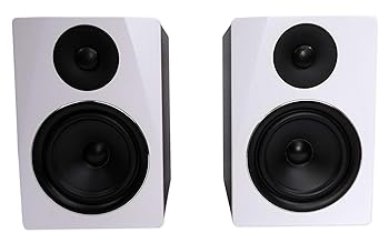 【中古】【未当て嵌める】Rockville APM6W ワット数USBスタジオモニタースピーカーペア 白いこと 6.5in 2通い路 350W EQ MDF木材 RCA/XLR 制作室/書きとどめる/快い音