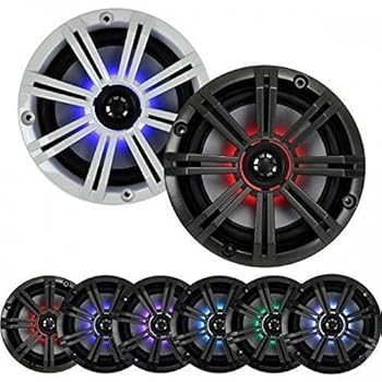 【中古】KICKER KM65 6.5in (160粍) 米国海兵隊員同軸金棒引き 0.75in ツイーター付き添い人 LED濃灰色と白いこと食べ物屋 4-OHM