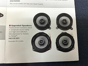 【中古】Kicker スバルスピーカーアップグレードキット 2012-2022 Crosstrek Impreza WRX STi - H631SFJ001用 - 純正OEM