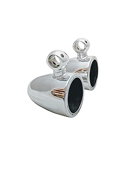 【中古】Krypt Towers 5.25 オートバイ クラッシュバー スピーカーポッド ハイウェイエンジンガード オーディオ缶取り付け ステレオシステム 寸法:直径6