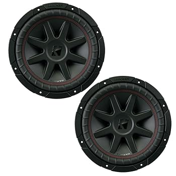 【中古】KICKER CVR10 CompVR 10インチ(250mm)サブウーファー、4オームDVCバンドル