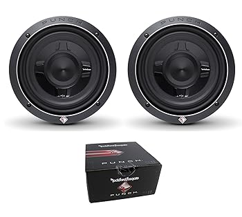 【中古】【未使用】Rockford Fosgate P3SD2-8 8インチ 600ワット シャローマウント カーオーディオサブウーファー サブウーファー 2個｜AJIMURA-SHOP