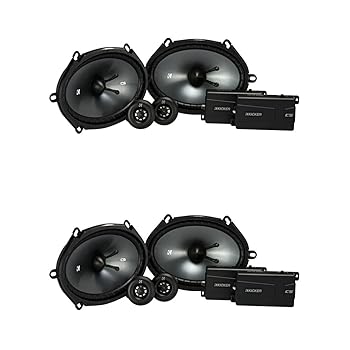 【中古】Kicker CSS68 6x8インチ (160x200mm) コンポーネントシステム 0.75インチ (20mm) ツイーター付き バンドル