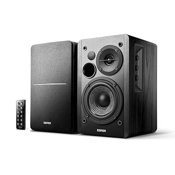 【中古】Edifier R1280DB PC スピーカー Bluetooth 5.1 アクティブブックシェルフ，ブルートゥース/RCA/AUX/光/同軸入力，内蔵アンプ-4インチドライバー